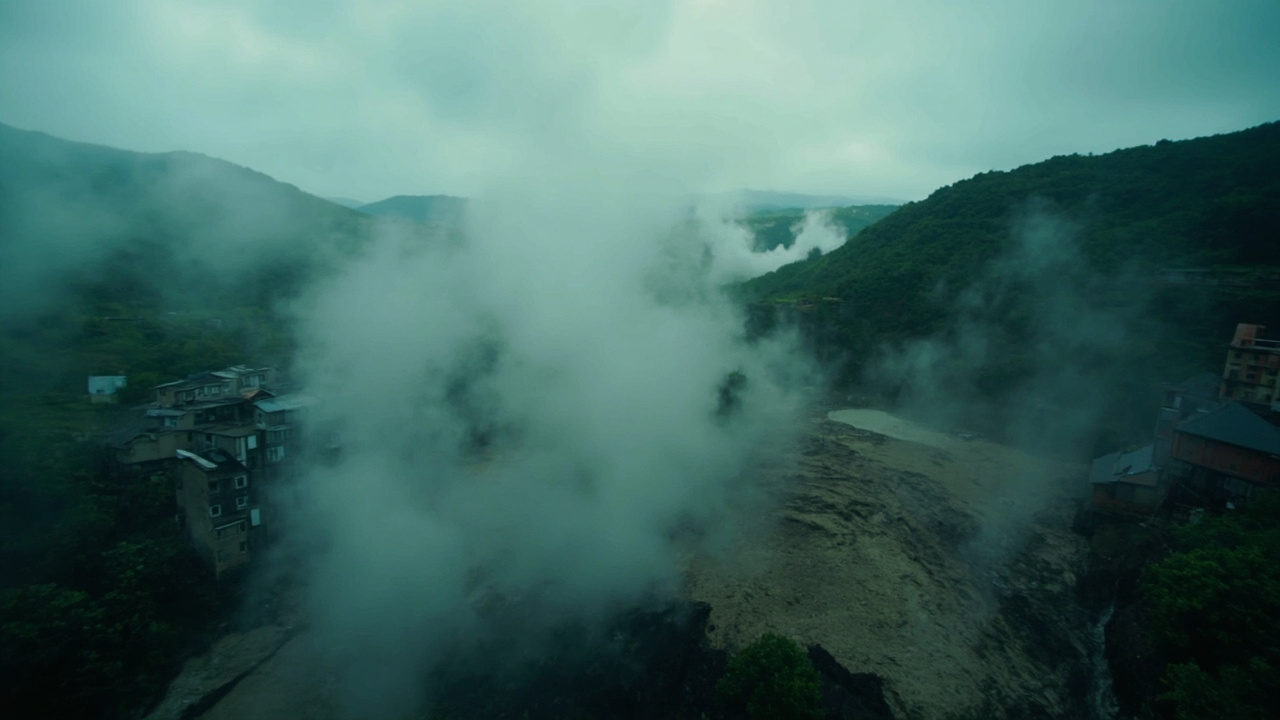 Beppu steam vents onsen district