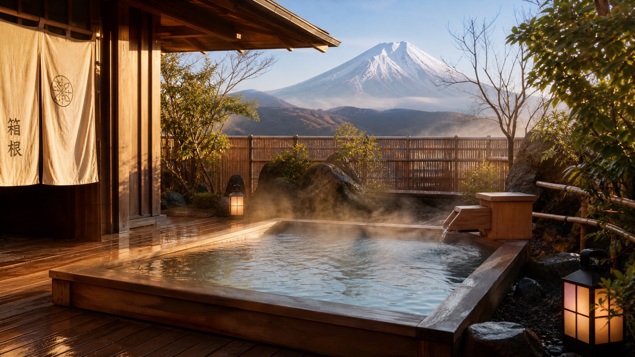 Hakone onsen day trip from Tokyo with Mount Fuji views
