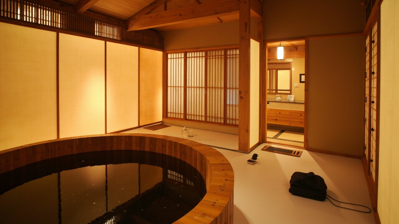 Kamasaki ryokan private indoor onsen